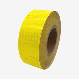 Kuning Pendarfluor Cinta Kalis Air Reflektif Tapi Roll Untuk Treler Lori