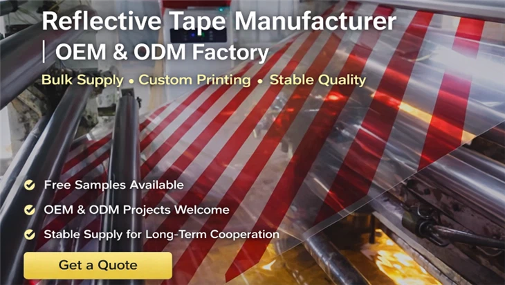 Aprovado Denatran Aluminium Backing Reflective Conspicuity Tape