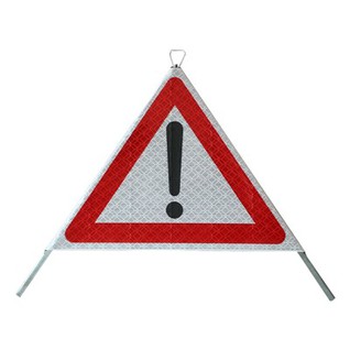 Tanda Amaran Tripod Roll-Up Reflektif